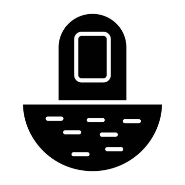 Avokado 'nun siyah beyaz vektörü