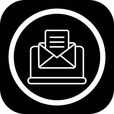 E- posta simgesi, basit vektör illüstrasyonu