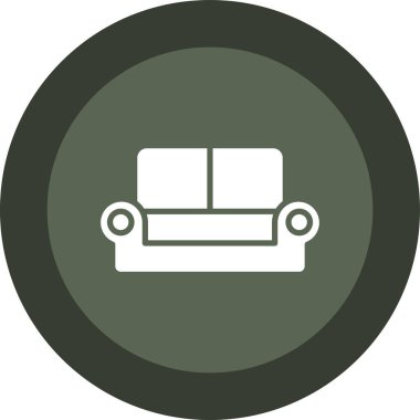Koltuk. Web simgesi basit illüstrasyon