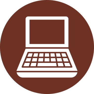 dizüstü bilgisayar simgesi, vektör illüstrasyonu