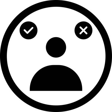 Yüzü. Web simgesi basit tasarım