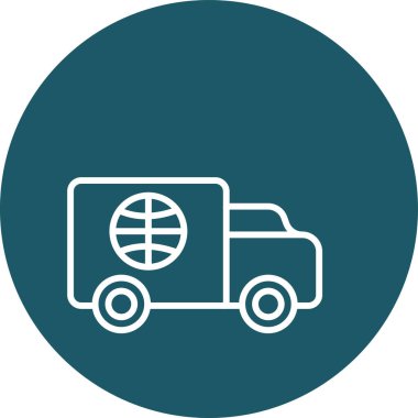 kamyon simgesi vektör illüstrasyon tasarımı