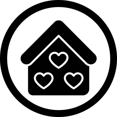 Kalp. Web simgesi basit illüstrasyon