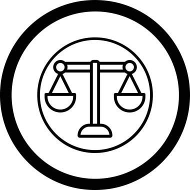 Denge. Web simgesi basit illüstrasyon