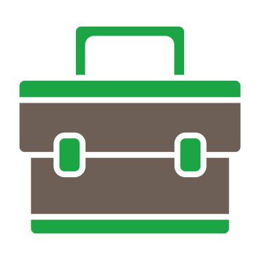 bagaj vektörü düz simgesi