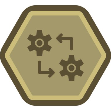 dişli simgesi. vektör illüstrasyonu