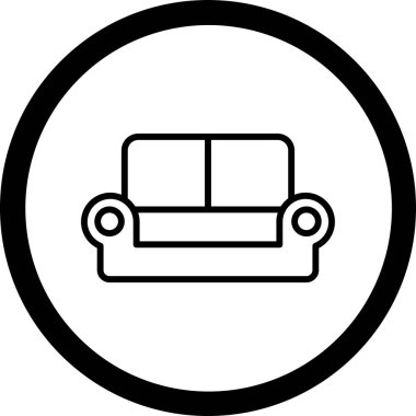 Mobilya simgesinin vektör illüstrasyonu