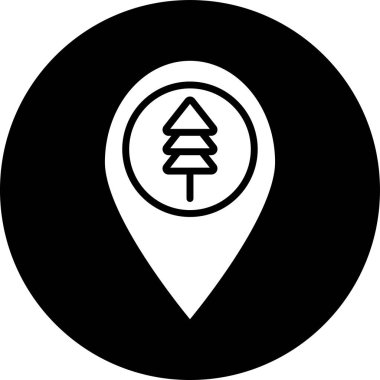 konum simgesi vektör illüstrasyonu