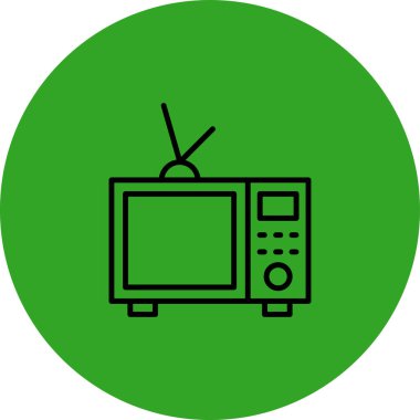 televizyon simgesi vektör illüstrasyonu