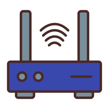 kablosuz kablosuz kablosuz yönlendirici vektör illüstrasyon tasarımı