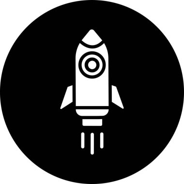 Roket simge vektör çizim