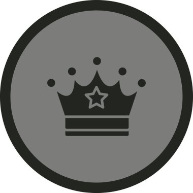 taç simgesi vektör illüstrasyonu