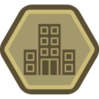 şehir simgesi, vektör illüstrasyonu