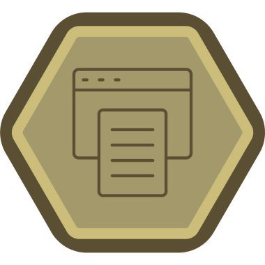 Moda kahverengi renkli tasarımın web simgesi