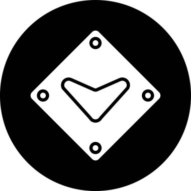 Soyut arkaplanda izole edilmiş ok simgesi, vektör illüstrasyonu