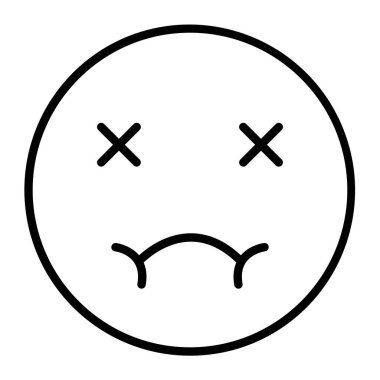 emoji. Web simgesi basit illüstrasyon