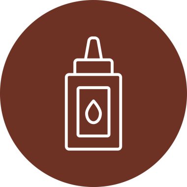 Gaz şişesi simgesinin vektör illüstrasyonu