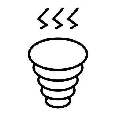 ampul simgesi vektör illüstrasyonu
