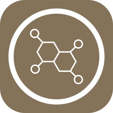 molekül vektör ağ simgesi