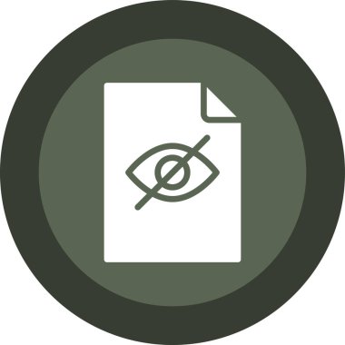eye vector glyph icon design