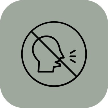 Karikatür balonuyla izole edilmiş bir sanat çizgisi çizimi