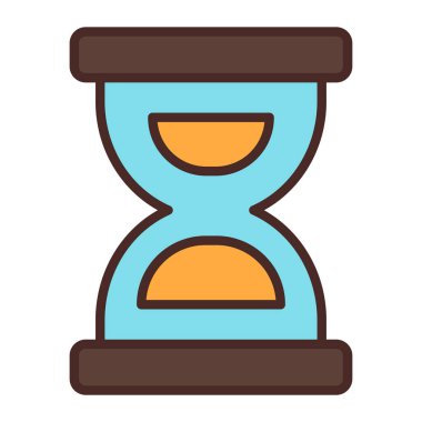 kum saati ikonu vektör illüstrasyonu