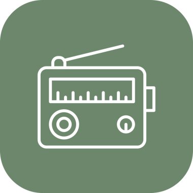 vektör radyo oynatıcı simgesi