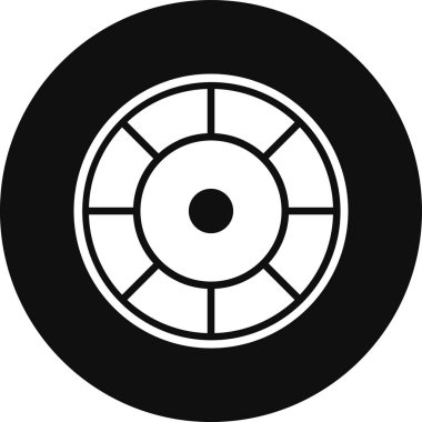 CD mi? Web simgesi basit illüstrasyon