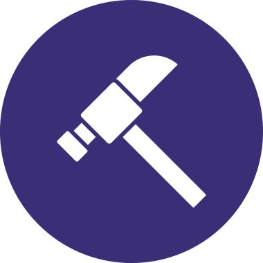 Çekiç simgesinin vektör illüstrasyonu