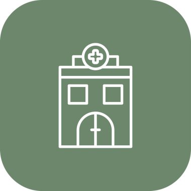 Hastane Simgesi Vektör İllüstrasyonu