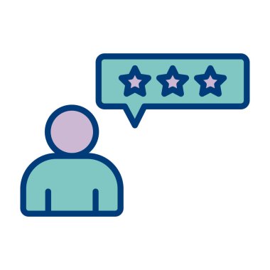 Müşteri memnuniyeti simgesi, vektör illüstrasyonu