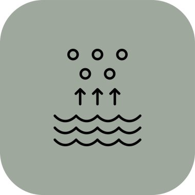 Modern ikon susuzluğunun vektör çizimi