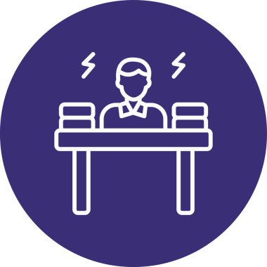 Dizüstü bilgisayarı olan bir adamın vektör çizimi