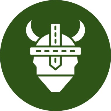 Viking miğferi ikon vektör illüstrasyonu