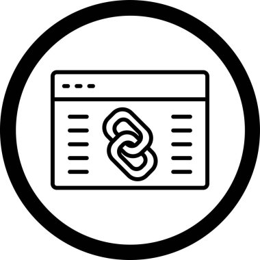 bağlantı bağlantısı simgesi vektör illüstrasyonu