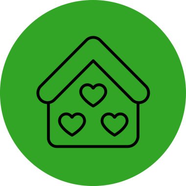 Ev. Web simgesi basit tasarım