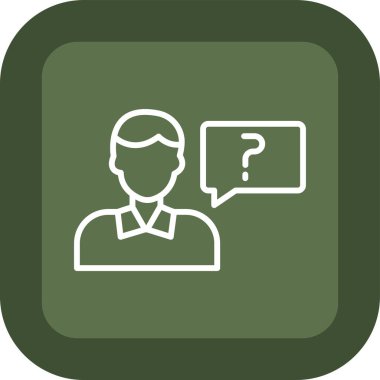 Soyut arkaplanda soru simgesi izole edildi