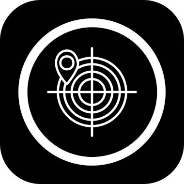 Moda biçimi izole edilmiş arkaplanda hedef simge