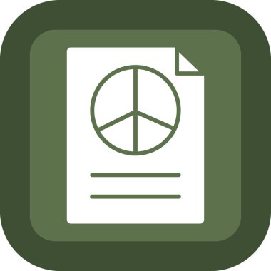 Vektör illüstrasyonu, barış ve hippi simgesi