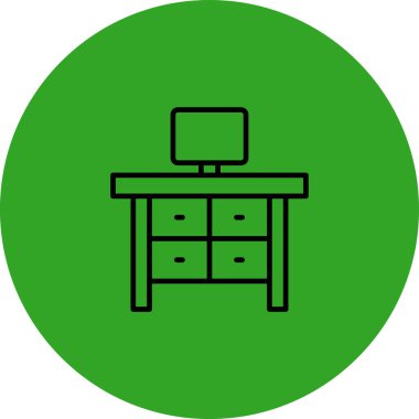 Dizüstü bilgisayar simgesi vektör çizimi