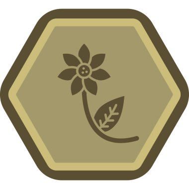 Moda biçimi izole edilmiş arkaplanda bitki yaprağı simgesi