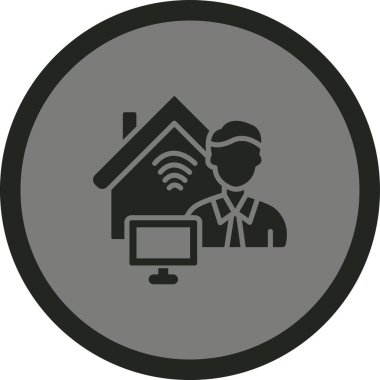 Modern b 'nin vektör illüstrasyonu wi fi simgesinden yoksun