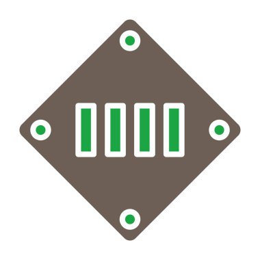 devre tahtası düz daire simgesi