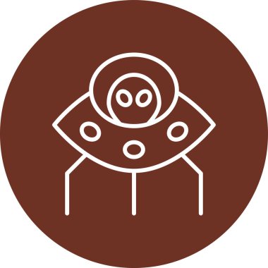 Bir robot simgesinin vektör illüstrasyonu