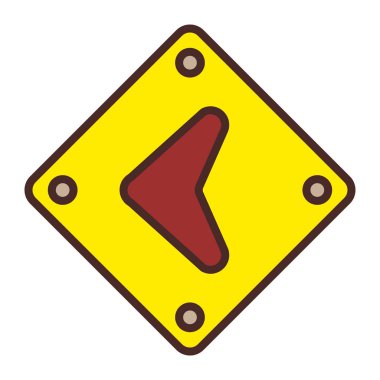 Yol simgesi, vektör illüstrasyonu