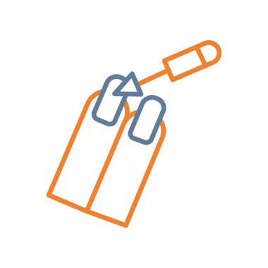 Kırtasiye araçları ve kırtasiye tema vektör illüstrasyonunun kalem ve silgi biçimi simgesi tasarımı