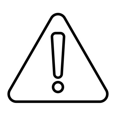 dikkat ünlem tehlike simgesi ana hat biçiminde