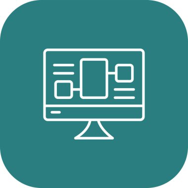 seo modern simgesinin vektör illüstrasyonu