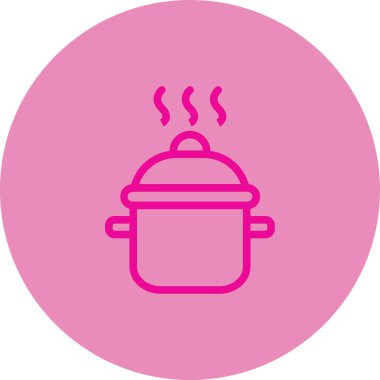 Tencerenin vektör illüstrasyon simgesi