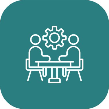 Takım çalışması simgesi kavramının iş simgesinin vektör illüstrasyon tasarımı